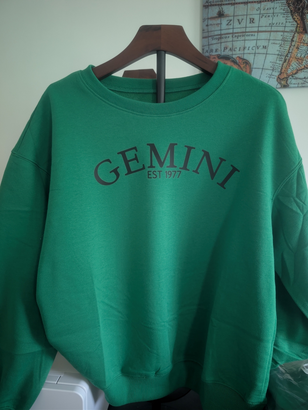 Gemini Green Crewneck Sweatshirt - Women